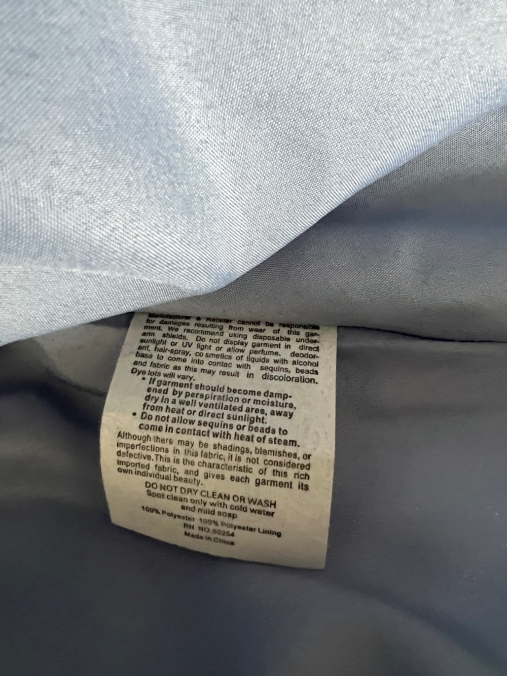 Alyce Paris Light French Blue Satin Circle Skirt Two-Piece Size 4 NWT - Picture 8 of 8